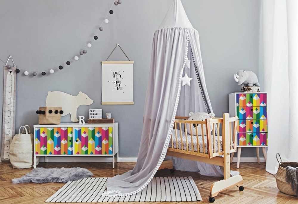 autocollants pour une chambre d'enfant